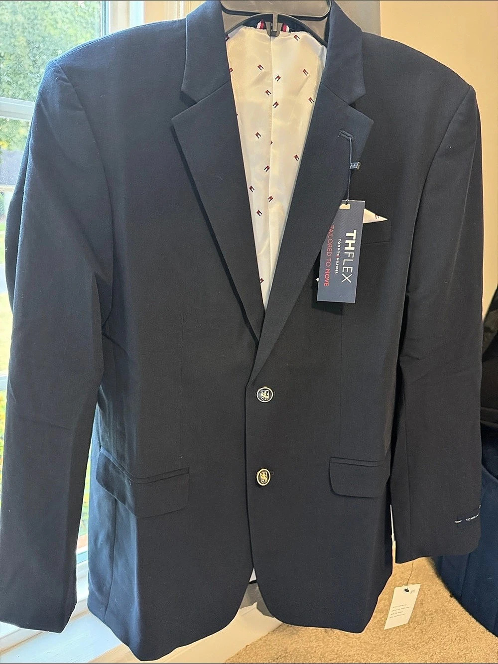 Tommy Hilfiger TH Flex Single-Breasted Blazer Boys 18 Husky